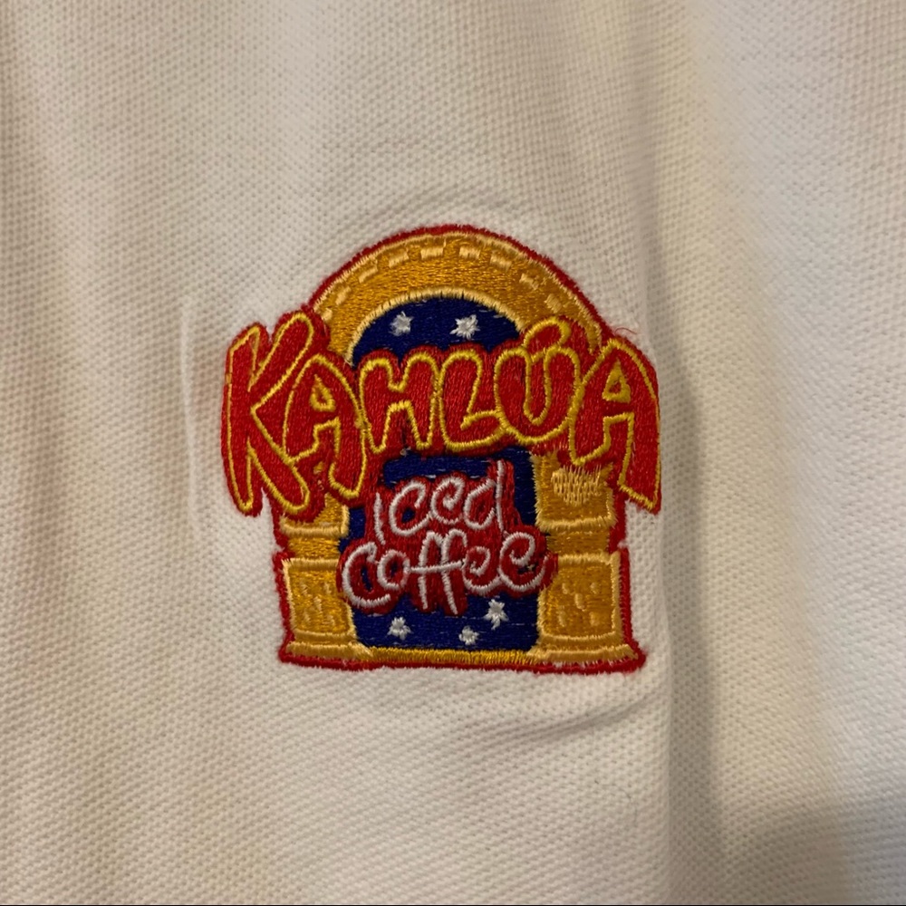 Vintage Arizona Kahlua Iced Coffee Promo Polo Shirt Large - Picture 9 of 10